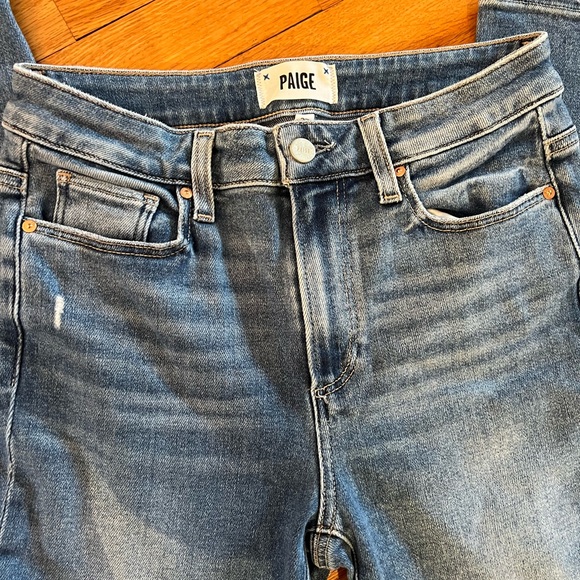 Paige Cindy jeans Distressed Ankle length size 27 - Picture 5 of 7